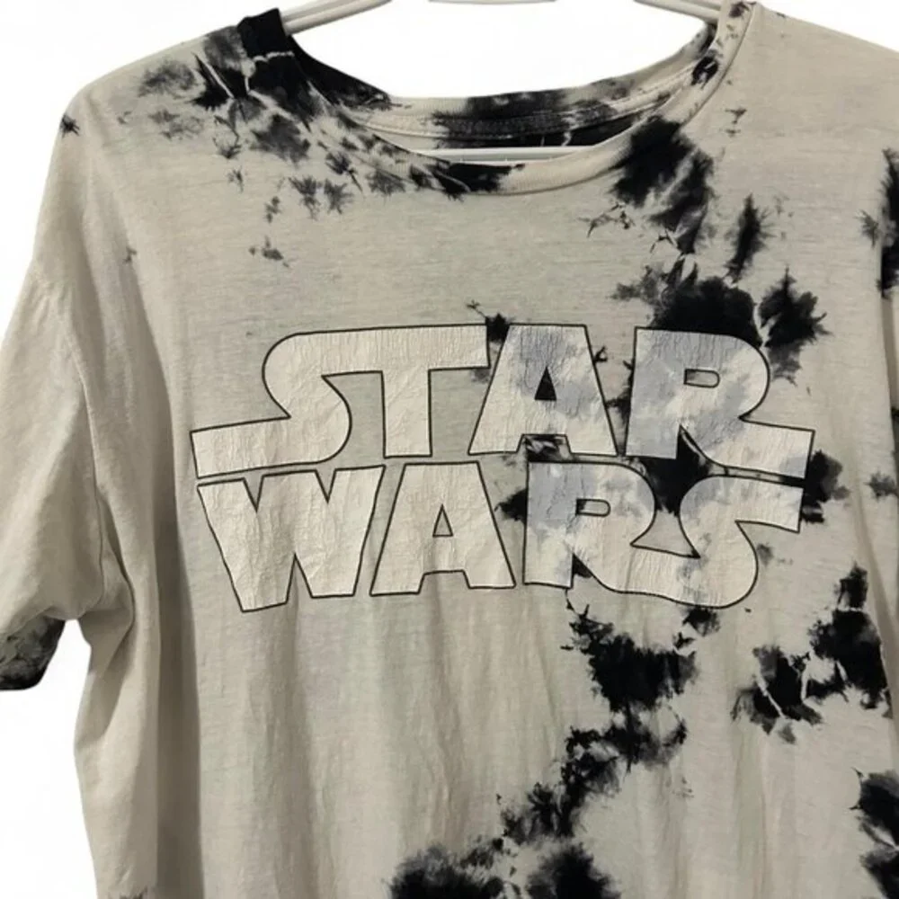Y2K Star Wars Tie Dye Graphic tee T-shirt Whimsigoth Punk Grunge Size L - Picture 2 of 8